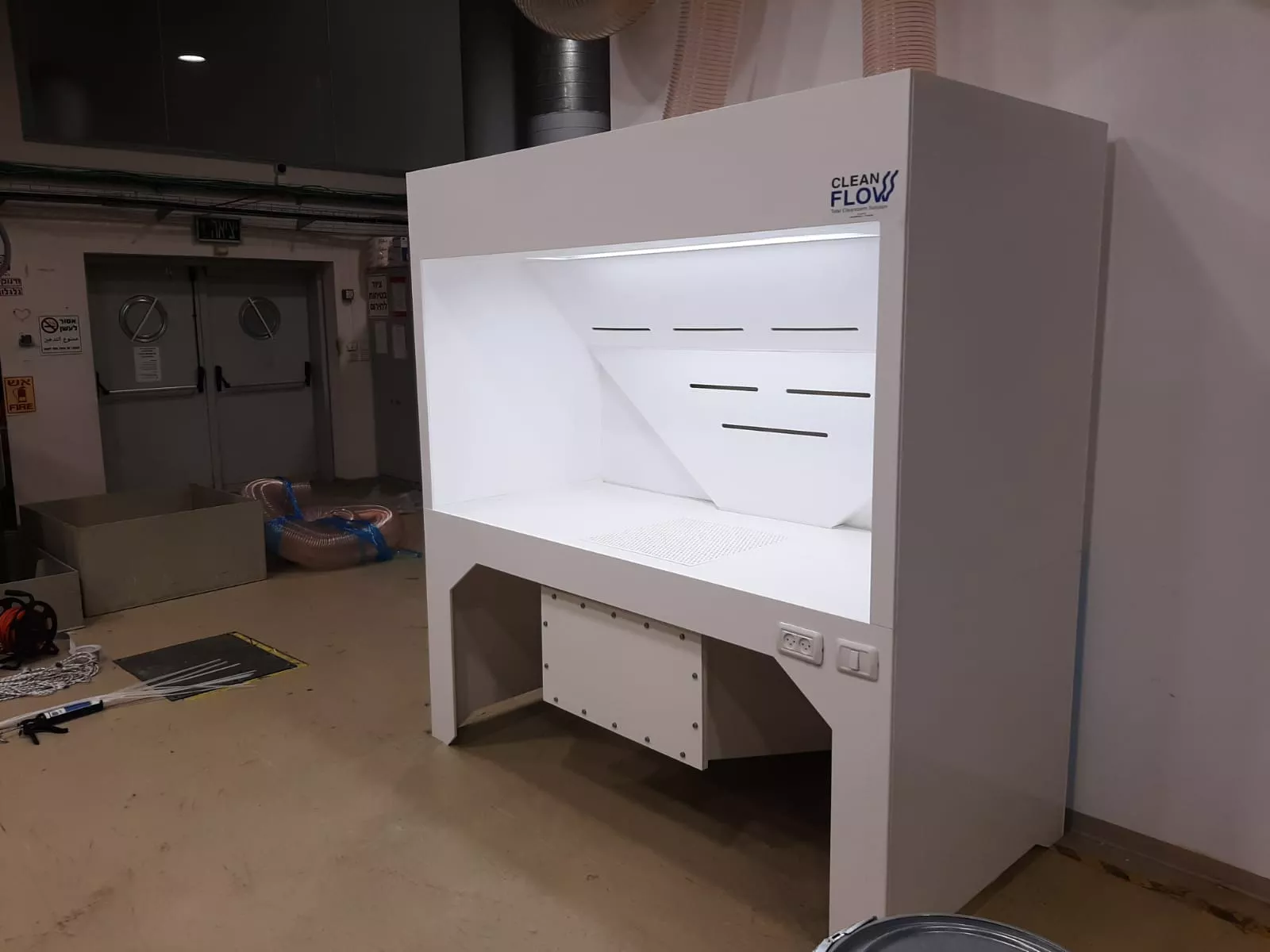 עמדת שאיבה לשקילת אבקות, פרויקט תכנון ייצור אספקה והתקנה - קלין פלואו